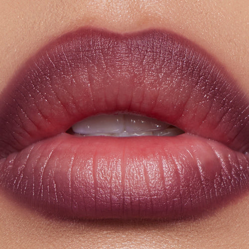 Model wearing Plum