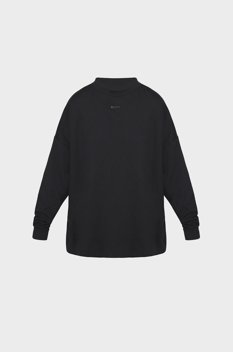REFY LONG SLEEVE TSHIRT IN BLACK